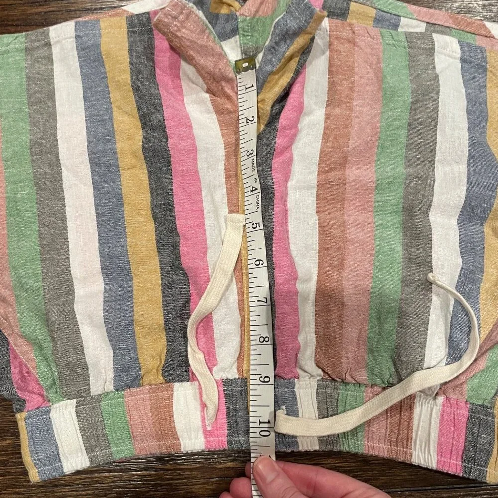 Marine Layer Multicolor Striped High Waist Shorts - Picture 6 of 8